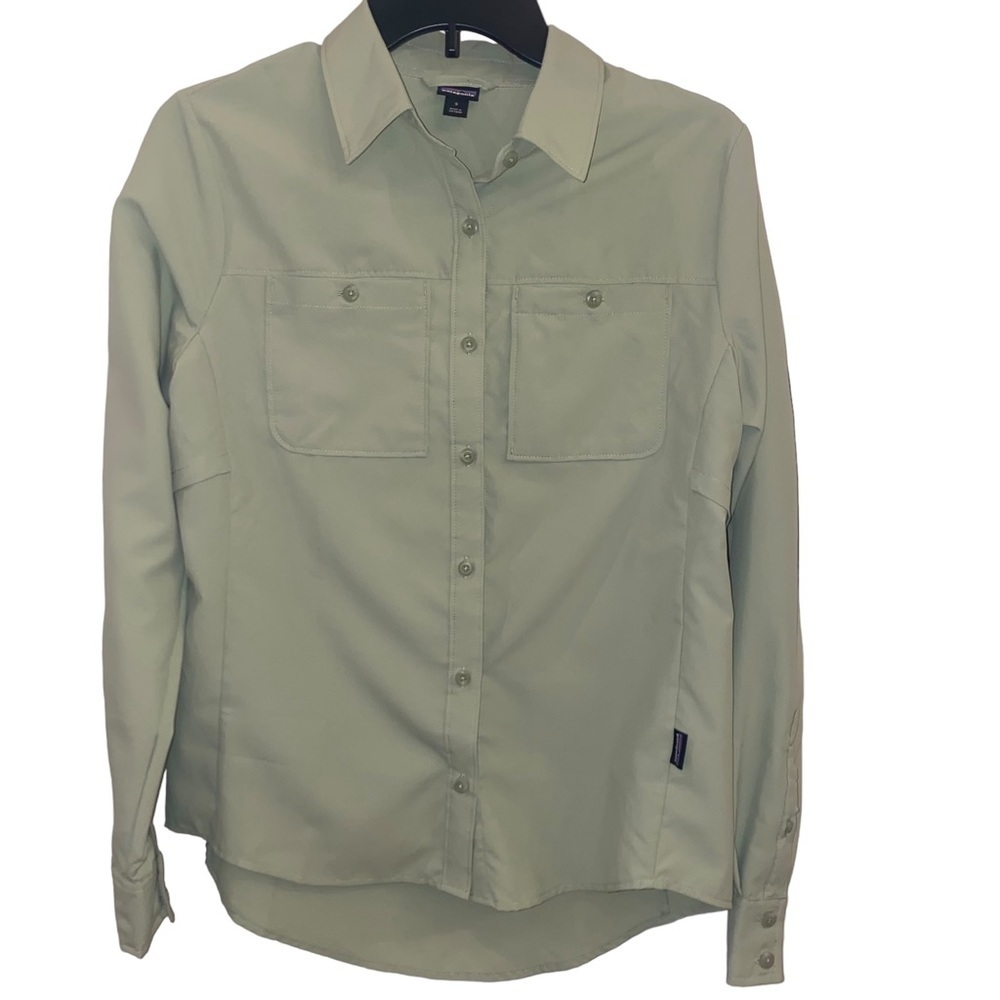 Patagonia Shirt Button Down Long Sleeve Small Green